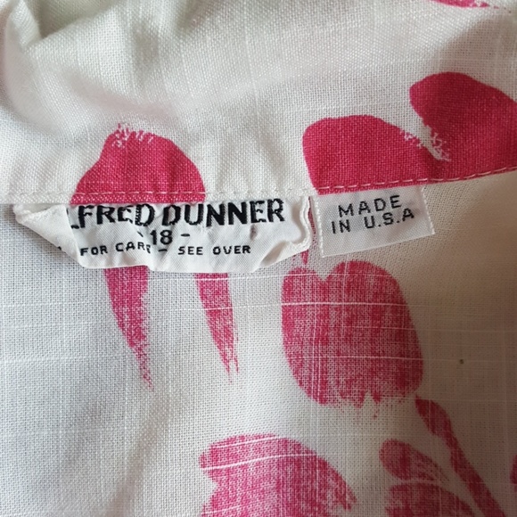 Vintage Alfred Dunner Tropical Pink Shirt - Picture 4 of 6